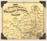Early map of the Cincinnati Southern Railway